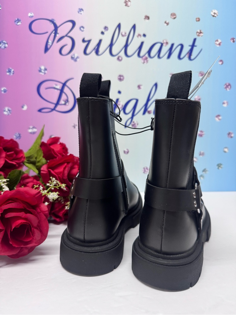 🖤NIB GIRLS ADORABLE MOTO BOOTS - Picture 6 of 8